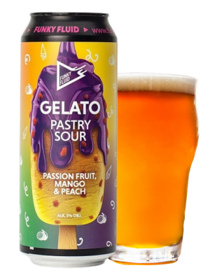 Funky Fluid Gelato: Passion Fruit, Mango / Peach