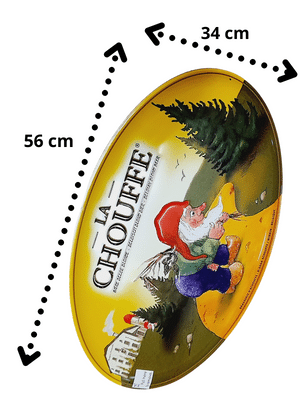 Placa metal ovalada La Chouffe 56 x 34 cm