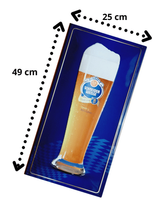 Placa metal Schneider 25 x 49 cm