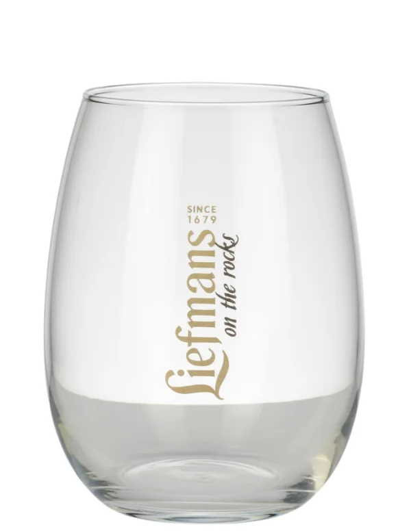 Vaso cerveza Liefmans “on the rocks” 2010s–2020s (modelo actual)