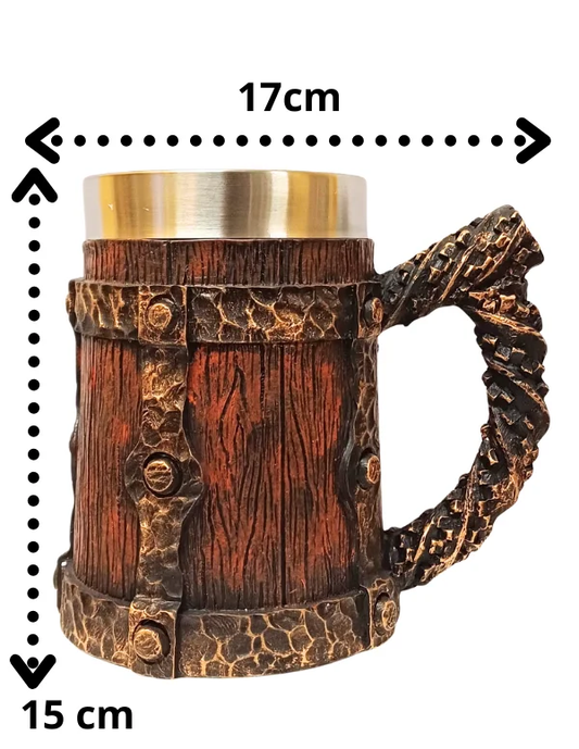 Jarra de cerveza “Madera y Metal” –