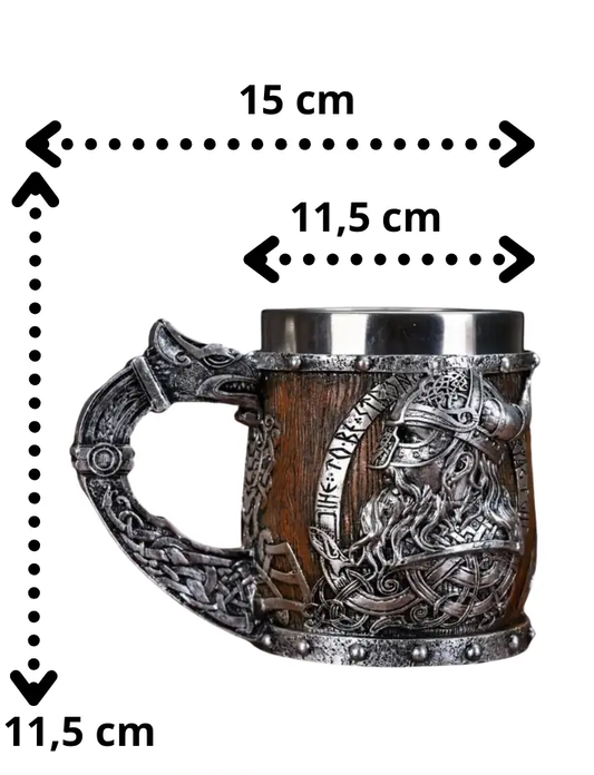 Jarra de cerveza “Vikingo Nórdico” -