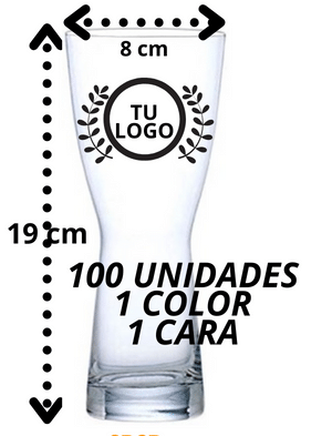 Vaso Cervecero Savoy personalizado / 100 unidades, 1 color 1 cara